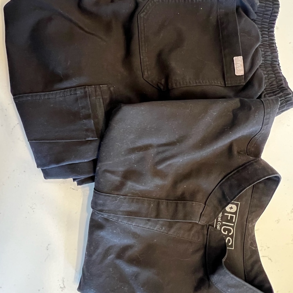Figs black Scrub set